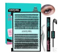 Kit de Extensión de Pestañas 280PCS Racimos de Pestañas 30D 40D Kit de Extensión de Pestañas DIY Kit de Racimos de Pestañas Individuales con Lash Bond & Seal, Pinzas para Pestañas(D-Mix9-16mm Kit)