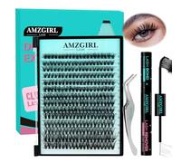 Kit de Extensión de Pestañas 280PCS Racimos de Pestañas 40D DIY Kit de Extensión de Pestañas Kit de Racimos de Pestañas Individuales con Lash Bond &Seal, Pinzas para Pestañas(D-Mix9-16mm Kit)
