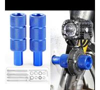 Kit de extensión de soporte de montaje de luz LED para scooter Fender Construcción de aleación de aluminio con propiedades resistentes al óxido (azul)