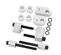 Kit de extensión espaciador de estribera de motocicleta de 1 pulgada y 1.5 pulgadas de aluminio extensor de reposapiés para Touring, Street GLIDEsss, Road GLIDEsss, Road KINGs, Electra GLIDEsss, FLHT