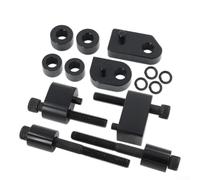 Kit de extensión espaciador de reposapiés para Touring 2009-2024, juego de reubicación de clavijas de pie de aleación de aluminio ajustable en pulgadas y .5 pulgadas (negro)