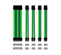 Kit de extension phoenix cables fuente de alimentacion 30cm 24 pines - 4 + 4 pines - 6 + 2 pines negro y verde