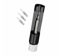 Kit de extracción de eslabones de reloj, kit de tamaño de reloj de aluminio, herramienta de reparación de relojero para ajustar el tamaño de la correa, negro, 65 × 14 × 15 / 2.56 × 0.55 × 0.63 in