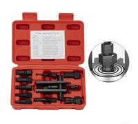 Kit de extracción de rodamientos interiores de motocicleta y coche, 10 piezas, removedor de rodamientos de agujero ciego de 8 a 25 mm con diseño de doble garra, revestimiento antioxidante, para