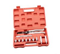 Kit de extracción de sello de válvula automotriz para muelles, 11 piezas para juego de herramientas de acero de aleación resistente con mango de transmisión para mantenimiento del motor del vehículo