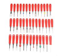 Kit de extracción de terminales de 41 piezas que soporta conectores sellados y no sellados en entornos automotrices e industriales (rojo)
