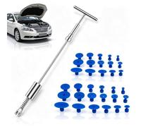 Kit de extracción reparación abolladuras coches con 18 lengüetas tracción para reparación vehículos