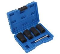 Kit de extractor de pernos de 5 piezas, herramienta de extracción de lengüetas de impacto de 2 pulgadas, acero esmerilado Cr Mo para reparaciones industriales, mantenimiento de automóviles, uso