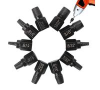 Kit de extractor de pernos rotos, 10 piezas | Perno dañado de cabeza | Herramientas extractoras fáciles de quitar para quitar sujetadores difíciles, pelados y rotos, para garaje, taller