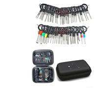 Kit de extractores de terminales de alambre, 76 piezas para conectores eléctricos automotrices con bolsa protectora de almacenamiento