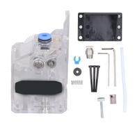 Kit de extrusora de doble engranaje transparente, extrusora de doble accionamiento para Ender 3 Pro, relación de engranaje 3:1 con dispositivo de resorte ajustable, piezas de