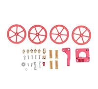 Kit de extrusora de impresora 3D Piezas de impresora 3D de latón de aleación de aluminio con tuercas niveladoras Resorte amarillo compatible con Ender 3 Ender 3 Pro Ender 5 Cr7