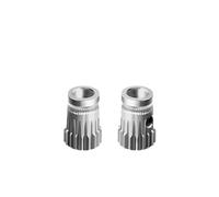 Kit de extrusora engranaje doble accionamiento Compatible, alimentación actualización acero endurecido for directa bricolaje, Compatible con impresora 3D I3(Siliver,2PCS)