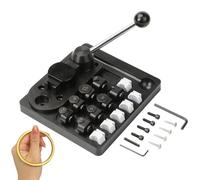 Kit de fabricación de anillos de cuchara, máquina dobladora de anillos, expansor de ensanchador de metal, accesorios ajustables para bucle, abalorios, envoltura de alambre de joyería