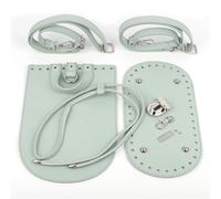 Kit De FabricacióN De Bolso De Cuero 1 Juego de mochila hecha a mano Diy for mujer, accesorios for bolso hombro, correa cuero for, cubierta inferior con herrajes for ganchillo para Bricolaje(Green)