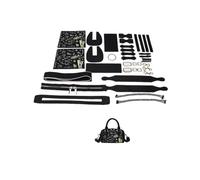Kit De FabricacióN De Bolso De Cuero Accesorios Fácil DIY Juego de bolsos costura a mano Kit fabricación Bolso cuero hecho a Boston con correa for el hombro for mujeres para Bricolaje(Num2 Black)