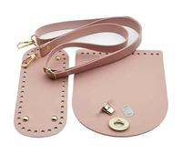 Kit De FabricacióN De Bolso De Cuero Bolso de cuero con correa for bolso hecho a mano, conjunto tejido, parte inferior accesorios Hardware for hombro DIY para Bricolaje(9x20 GH)