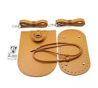 Kit De FabricacióN De Bolso De Cuero Bolso hecho a mano Diy, bolso tejido con correa for el hombro de cuero, conjunto parte inferior del accesorios paquete Hardware for mujer, mochila Uso Diario(F-02)