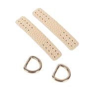 Kit de fabricación de bolsos Hebilla hecha a mano de cuero sintético, repuesto ajustable for bolso DIY, hombro, mochila, accesorios bloqueo bloque para Coser(Beige)