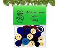Kit de fabricación de de botones de Navidad, decoraciones religiosas para navideñas, juego de de botón de Navidad, para mujeres, familiares, niños, madres entusiastas