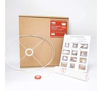 Kit de fabricación de pantallas ovaladas de 40 cm, color blanco