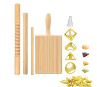 Kit De Fabricación De Pastas - Rodillos Para Pastelería, Tabla De Bocinas, Cortador De Y Rueda, Almohadillas De Raviolis | Accesorios Para Pasta De Madera Con Soporte De Secado, Para Cocina En