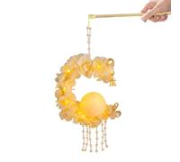 Kit de farolillos de festival chino - Tema de mediados de otoño | Bonito farol portátil con forma de conejo, manualidades portátil para celebrar la tarta de luna para niños adultos, juego de a