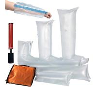 Kit de férulas neumáticas de primeros auxilios, 6 unidades de férulas inflables de PVC con bomba manual y bolsa, para inmovilización de fracturas óseas de mano, muñeca, brazo, pierna y tobillo