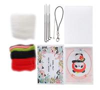 Kit de Fieltro de Aguja para Muñecos de Frutas para Manualidades de Lana y Accesorios Hechos a Mano para Principiantes y Niños con Herramientas Seguras (121# fresa pequeña)
