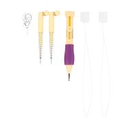 Kit de Fieltro Diy Punzón de Aguja de Fieltro Bordado con 2 Agujas de Resorte Juego de Herramientas para Manualidades Diy