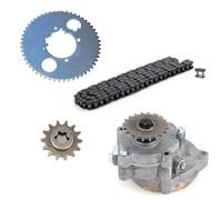 Kit de fijación de cable de embrague Ajuste para Ty Rod II Mini Moto 1 Juego de piñón de caja de cambios de tambor de embrague T8F con cadena para 33cc-49cc(54T-11T-54MM)