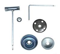 Kit de fijación de cuchilla, kit de adaptador de cuchilla, kit de fijación de tuerca de hoja de engranajes de metal de repuesto para modelos FS160 FS180 FS300 FS350 FS380 FS400 FS460 FS490