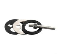 Kit de fijación de grifo monobloque para mezclador de lavabo de un solo agujero, perno de acero inoxidable y juego de juntas de arandela de goma, piezas de reparación de fregadero de cocina para