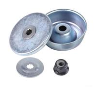 Kit de fijación de hoja de metal de repuesto para cabezal de engranaje de desbrozadora, adecuado para recortadoras FS120 F 00 F 50, contiene tuerca de cuello, placa de conductor, arandelas de empuje
