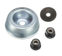 Kit de fijación de hoja de metal, juego de herramientas profesionales de instalación de cuchillas de desbrozadora con tuercas de cuello de doble tamaño, arandela de empuje de placa compatible con