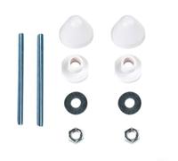 Kit de fijación de inodoro para colgar en la pared con cubiertas decorativas, pernos de tornillo de cisterna ocultos para inodoros montados en la pared, plástico ABS y juego de accesorios de baño de