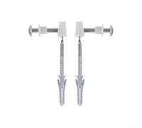 Kit de fijación de inodoro, pernos de anclaje de bidé, kit de fijación de piso de inodoro para Roca AV0007600R, tornillos de hierro recubierto de zinc con fijaciones de plástico, accesorios de