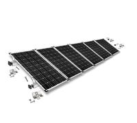 Kit de fijación de módulo solar con abrazaderas trapezoidales para techo de c...