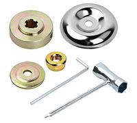 Kit de Fijación de Tuerca de Cuchilla, 6 Piezas Accesorios Desbrozadora de Repuesto, Kit Adaptador Cabezal de Corte Malezas para Cortacésped Cortador de Cepillo Universal Jardín Foresta