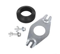 Kit de fijación para cisterna de inodoro, juego de soporte de inodoro con placa de metal, arandela de dona, pernos de repuesto para instalación de baño