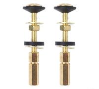 Kit de fijación para tanque de inodoro con pernos de acoplamiento cerrado, juntas de sellado de goma y tuercas de bloqueo para un montaje seguro de la bandeja del inodoro