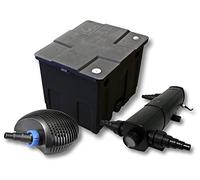 Kit de filtración de estanque para 12000L con 18 W clarificador y CTF bajo consumo de bomba con 20 W