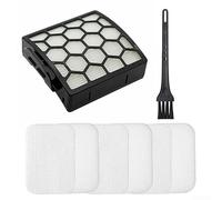 Kit de filtro compatible con Shark For Navigator Pet Plus con elementos de fieltro de espuma y cepillo de limpieza para aspiradoras NV251 NV255 ZU62 ZU62C ZU60 NV150 NV150C