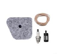 Kit de filtro de aire 4180 120 1800 compatible con piezas de recortadora HT101 FS130 FS90 FS110 FS87 KM100 KM110 HT100 HL90 para optimización del motor y fácil instalación, color gris, paquete de 4