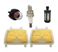 Kit de filtro de aire con bujía, bomba de cebador, filtro de combustible compatible con Stihl MS171 MS171C MS181 MS181C MS211 MS211C motosierra piezas de repuesto sustituye a 1139 120 1602 1139 007