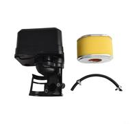 Kit de filtro de aire con cubierta para GX160 para GX200 GX140 para motores GX120 168F, sistema de filtración de doble capa con espuma de prefiltro, pieza de repuesto OEM