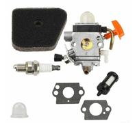 Kit de filtro de aire de carburador para FS90, FS100, FS110, FS87, HT100, HT101, KM90, KM100, KM110, KM130, FC90, FC95, FC100, FC110, incluye relleno de combustible
