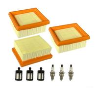 Kit de filtro de aire para BR800 BR800C BR800X, 4283-141-0300 repuesto de filtro de combustible para motores de sopladores de hojas (juego de 3)