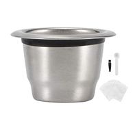 Kit de filtro de cápsula de café reutilizable de acero inoxidable con tapas de aluminio para aluminio para u ciudad pixie le cube maestsia lattissima inissia concepto