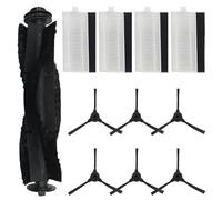 Kit de filtro de cepillo lateral de cepillo principal de repuesto compatible con iHome iHRVS1PRO-3BLK para modelos de robot aspirador Nova S1 Pro, incluyendo Luna Pro Orbita Pro
